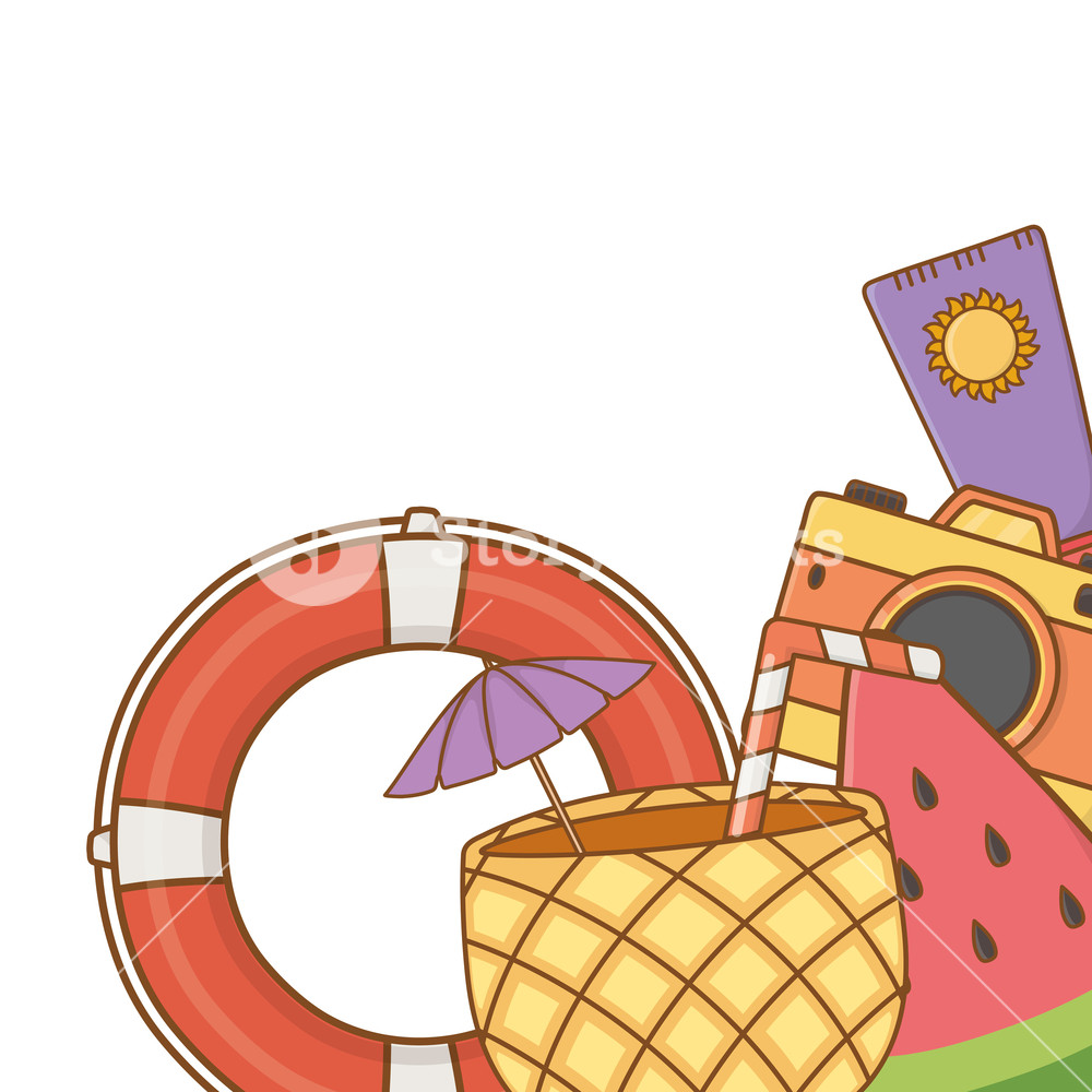1000x1000 Summer Time With Pina Colada Camera Sunscreen Watermelon
