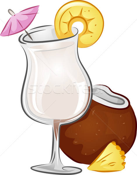 470x600 Drinks Pina Colada Vector Illustration Lenm