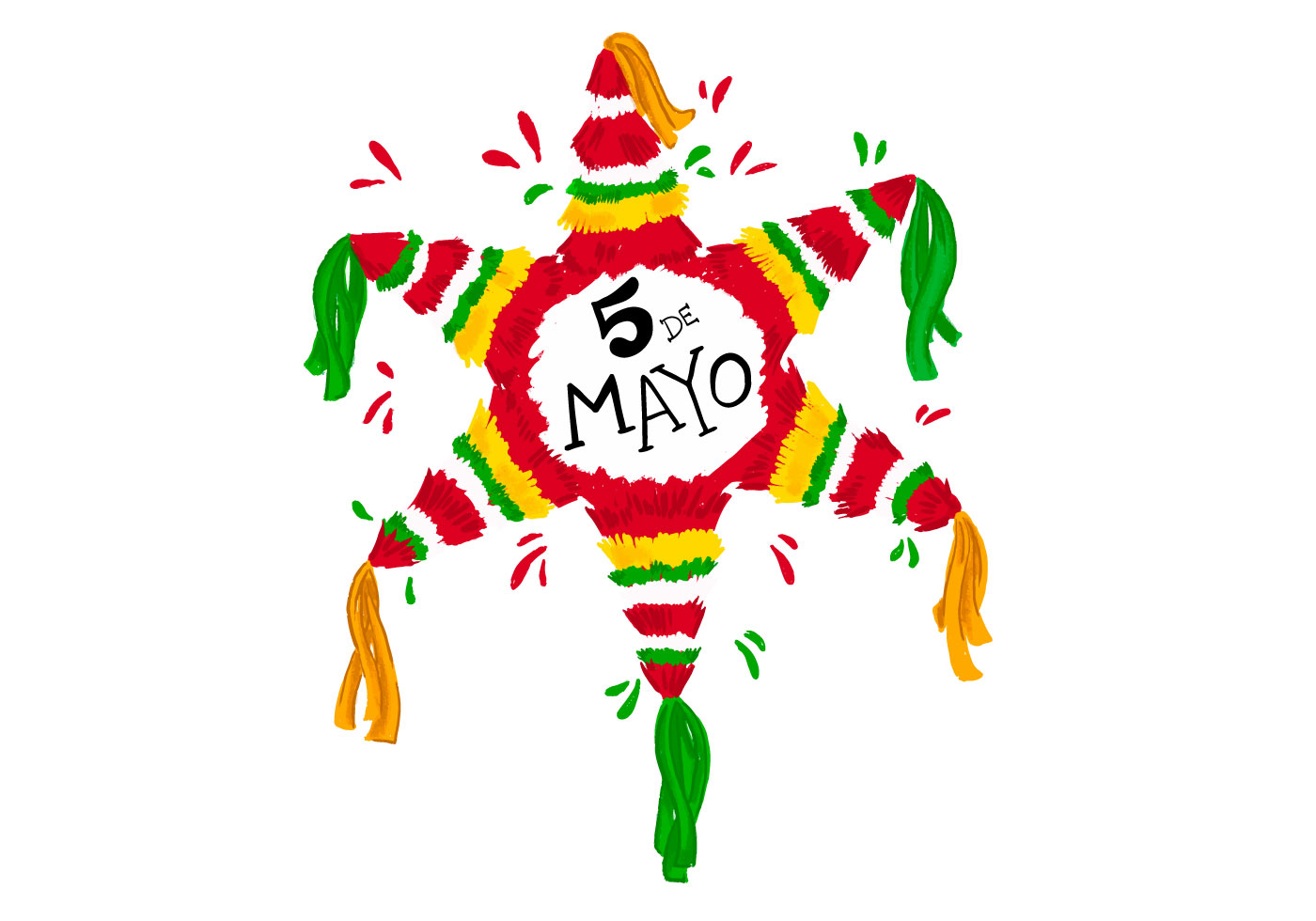 1400x980 Pinata Free Vector Art