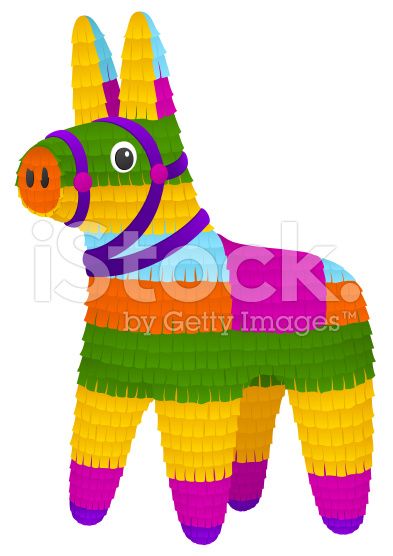 393x556 Vector Illustration Of A Colorful In The Shape Of A Donkey