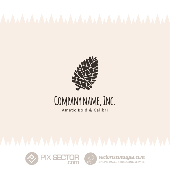 Free Pine Cone Vector Logo 560x560 Free Pine Cone Vector Logo