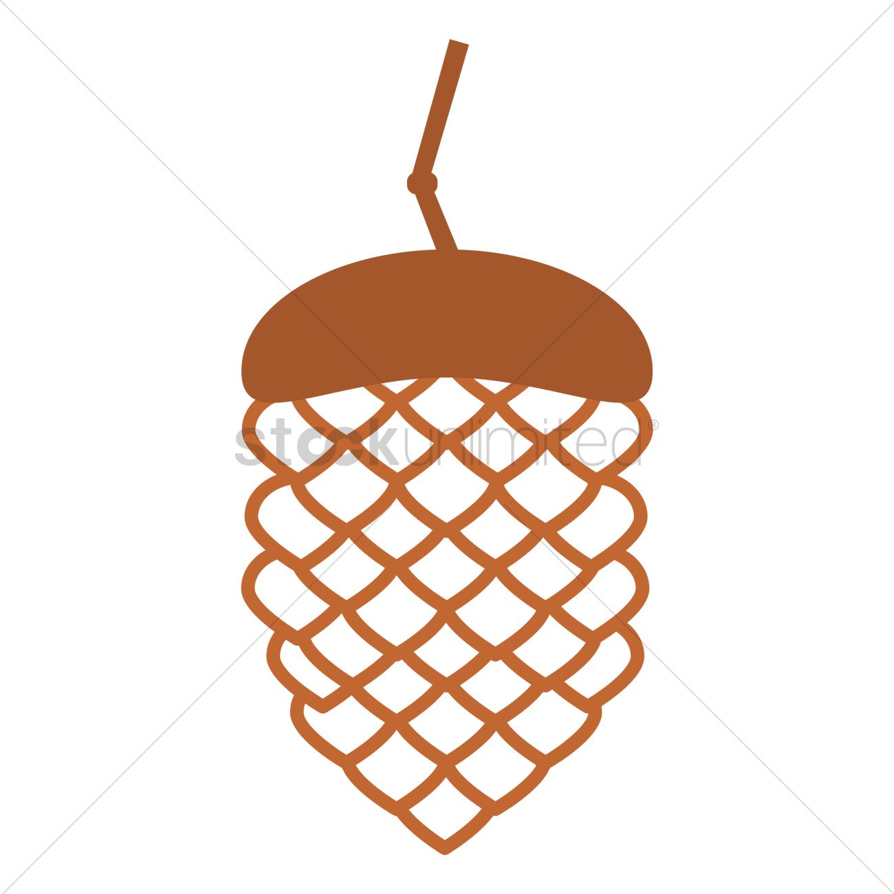 Pine Cone Vector Image 1300x1300 Pine Cone Vector Image