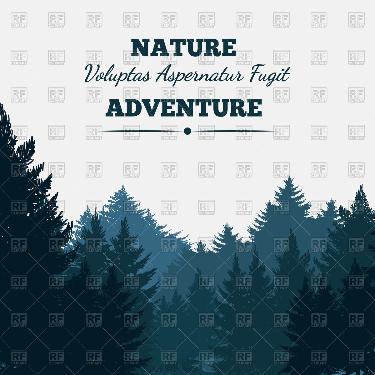 1200x1200 Pine Forest Landscape Background With Text Vector Image Of Nature