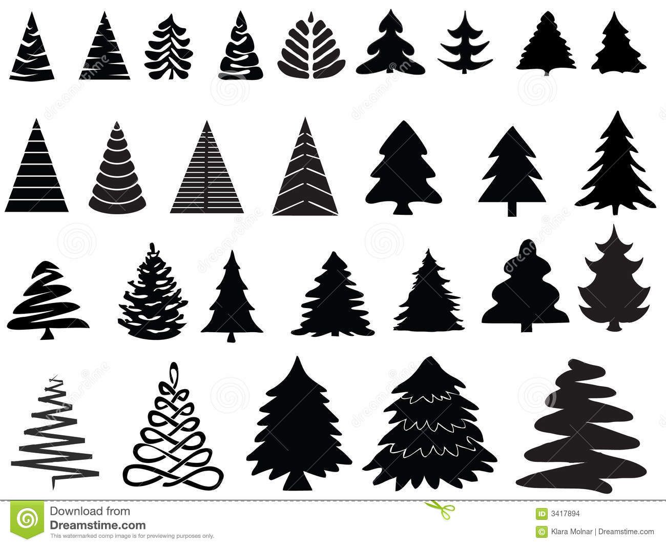 Illustration About Vector Collection The Silhouette Of Pine Trees 1300x1065 Illustration About Vector Collection The Silhouette Of Pine Trees