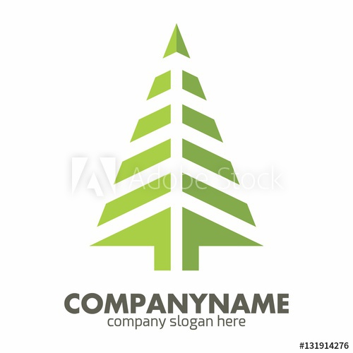 Pine Tree Logo Icon Vector Template 500x500 Pine Tree Logo Icon Vector Template