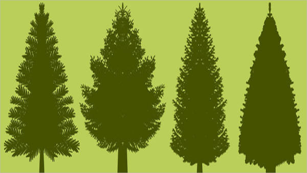 Pine Tree Silhouettes Free Premium Templates 600x340 Pine Tree Silhouettes Free Premium Templates