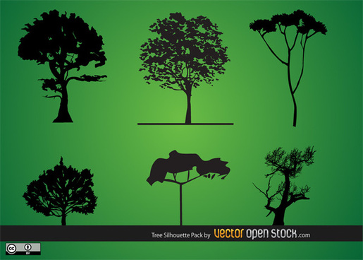 Pine Trees Silhouette Vectors Free Vector Download 515x368 Pine Trees Silhouette Vectors Free Vector Download