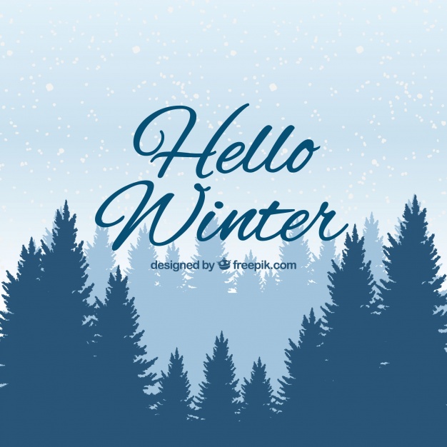 626x626 Winter Background With Pine Trees Vector Free Download