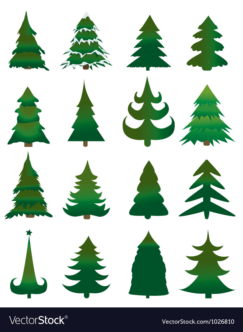 792x1080 Pine Tree Vector