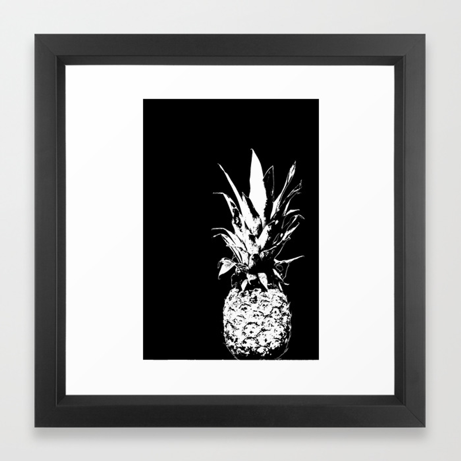 Pineapple Black And White 1500x1500 Pineapple Black And White