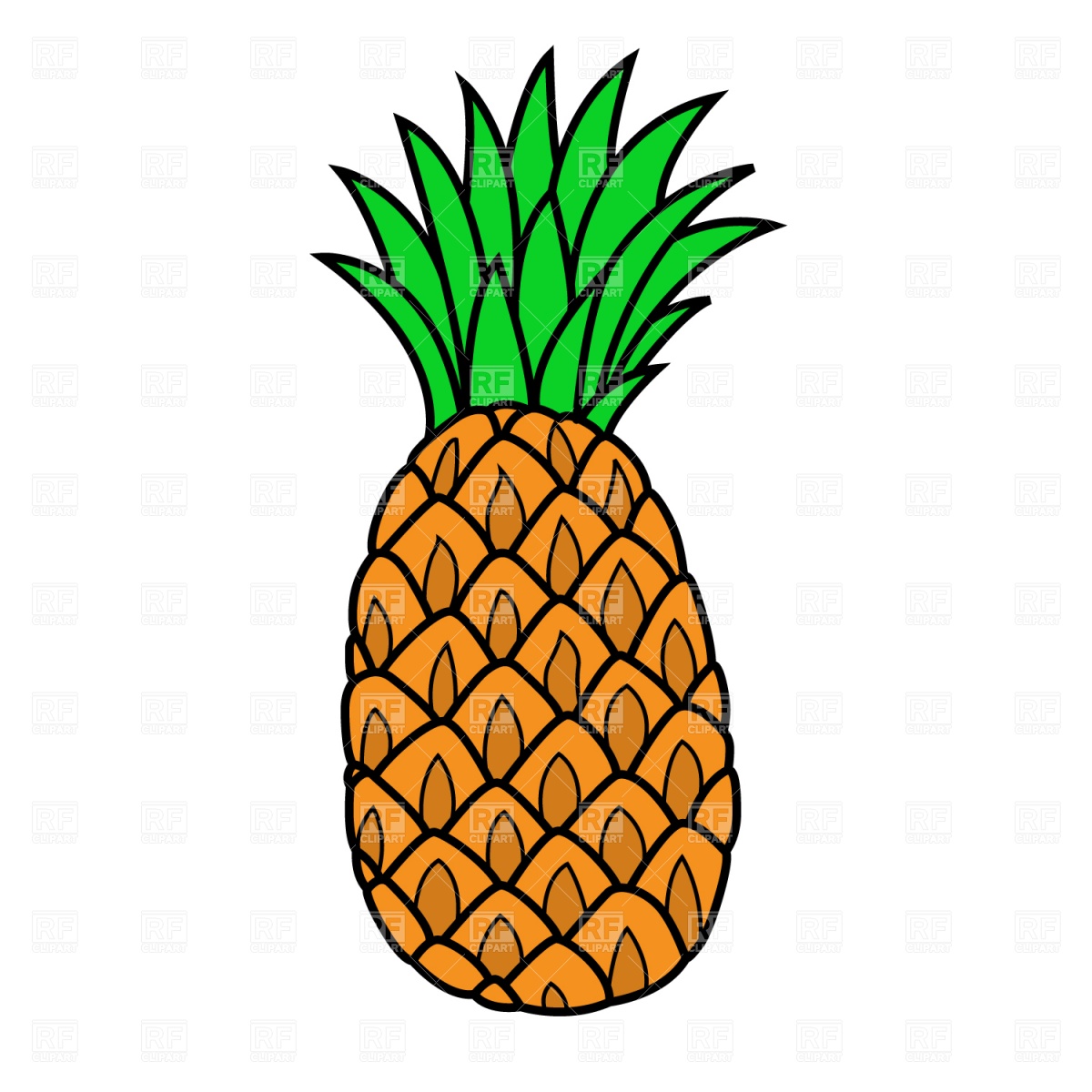 1200x1200 Pineapple Vector Image Of Food And Beverages Piekno