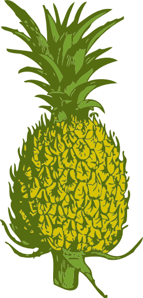 288x599 Pineapple Clip Art