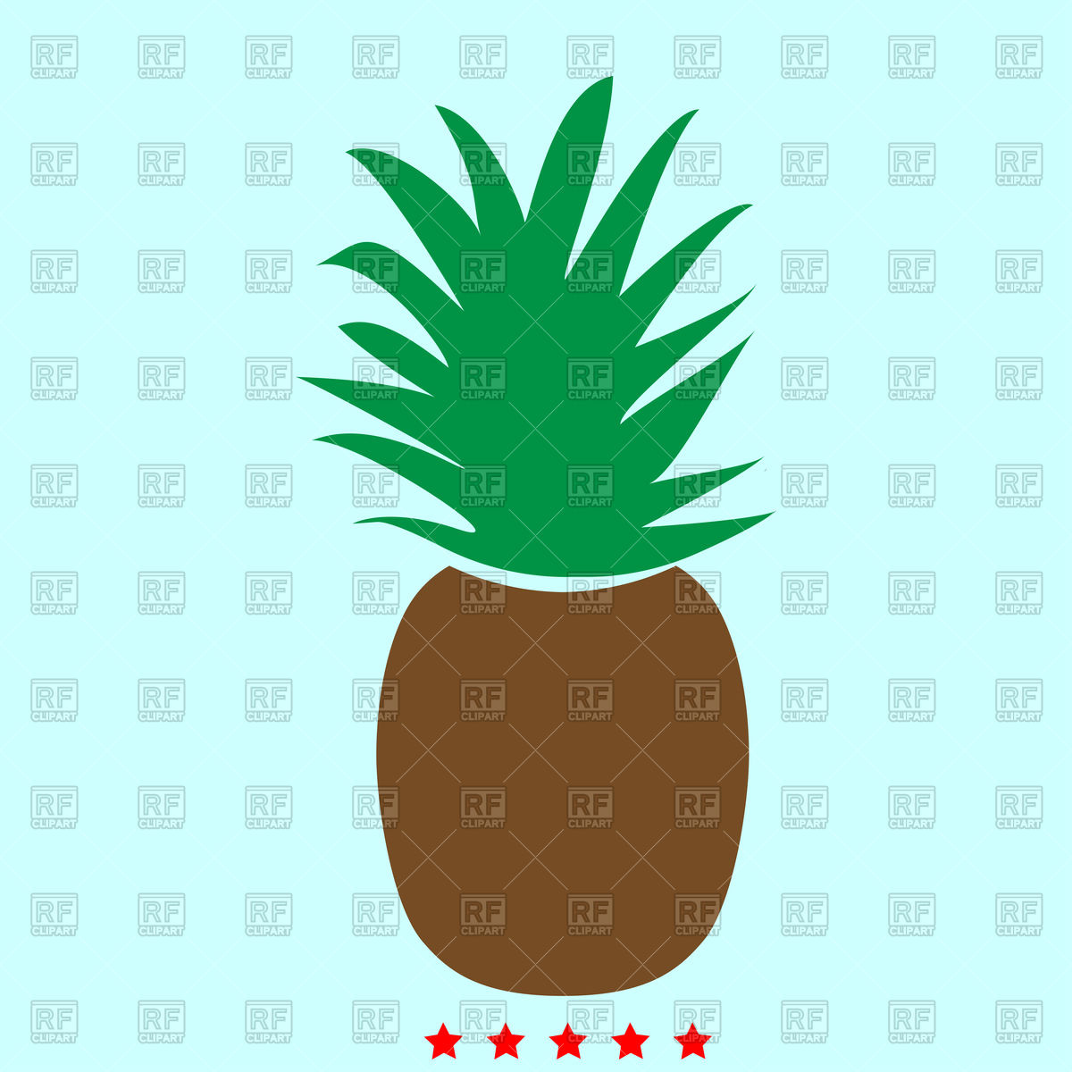 1200x1200 Pineapple Icon Vector Image Of Signs, Symbols, Maps