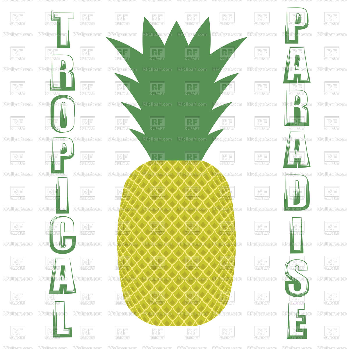 1200x1200 Pineapple Icon On White Background Vector Image Of Food