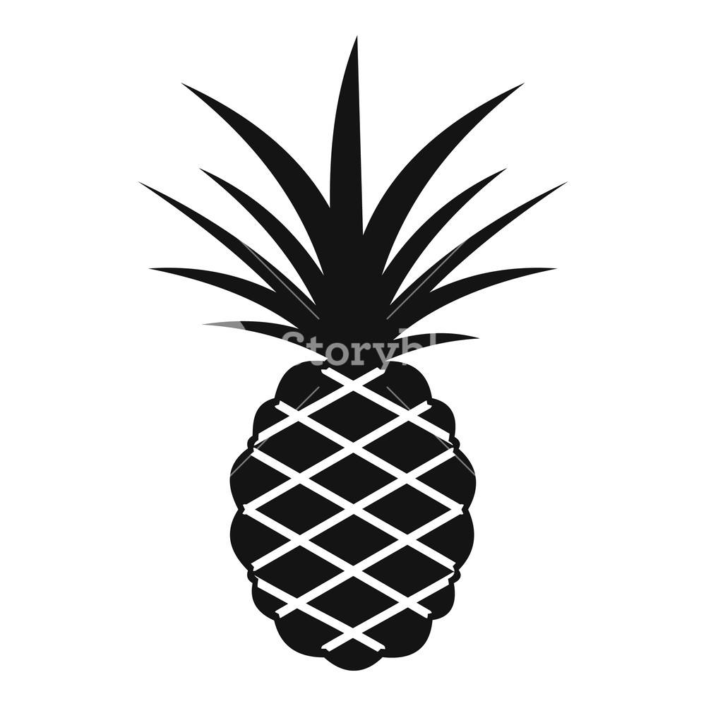 1000x1000 Pineapple Icon Simple Illustration Of Pineapple Vector Icon