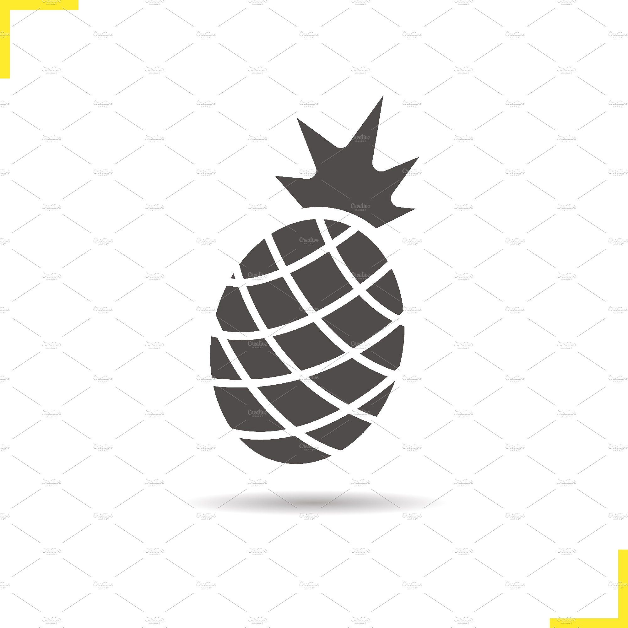 2000x2000 Pineapple Icon Vector