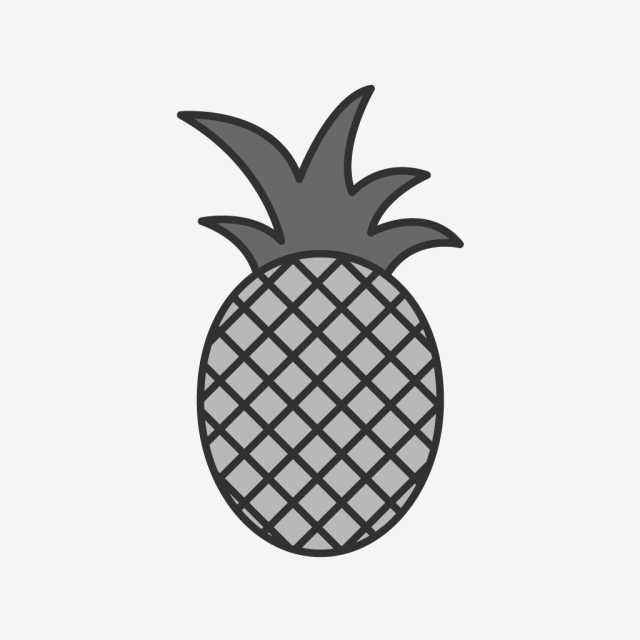 640x640 Vector Pine Apple Icon, Pineapple, Fresh, Fruit Png And Vector