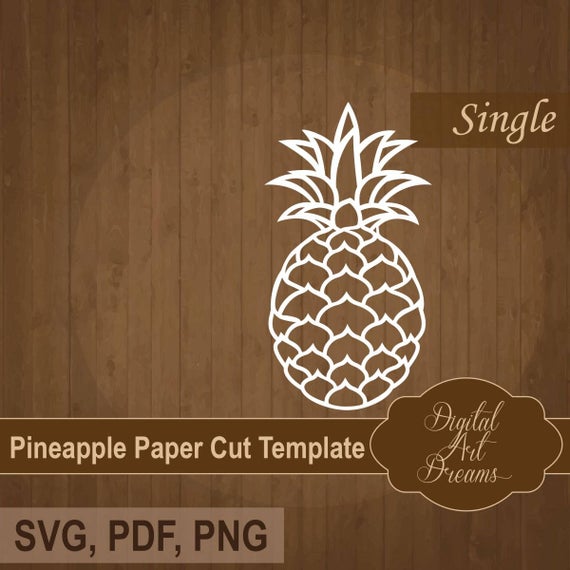 570x570 Pineapple Paper Cut Template Pdf Baby Papercut Cuttable Etsy