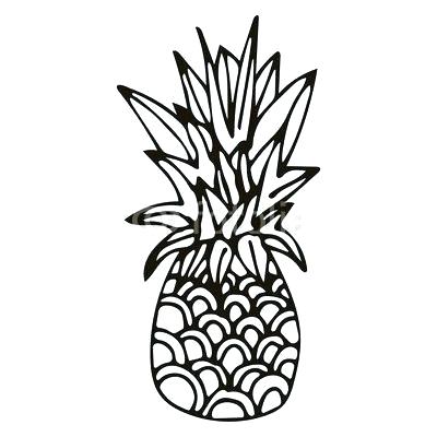 400x400 Outline Of A Pineapple