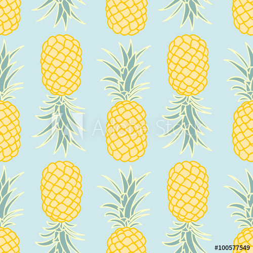 Pineapple Pattern Vector