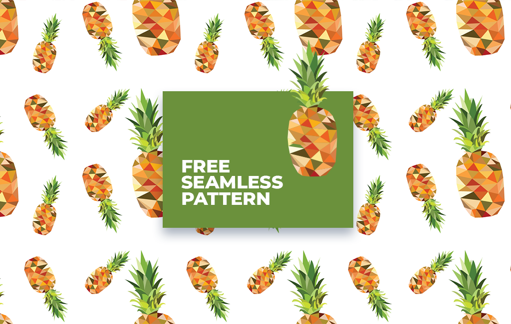 1024x650 Pineapple Seamless Pattern
