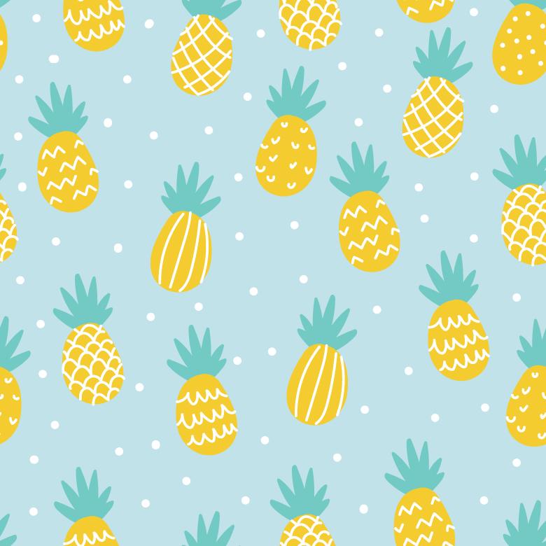 780x780 Pineapple Vector Pattern