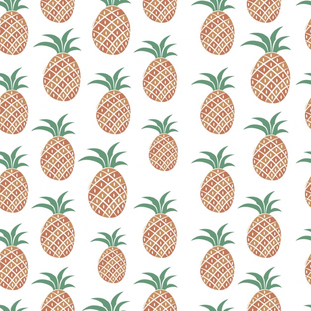 626x626 Pineapples Pattern Design Vector Free Download