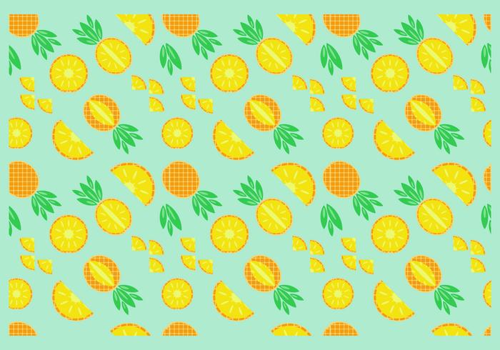 700x490 Free Pineapple Seamless Pattern Vector