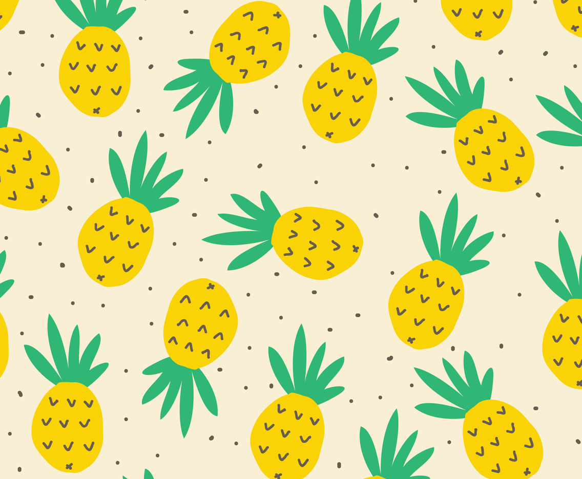 1136x936 Funny Pineapple Pattern Vector Art Graphics