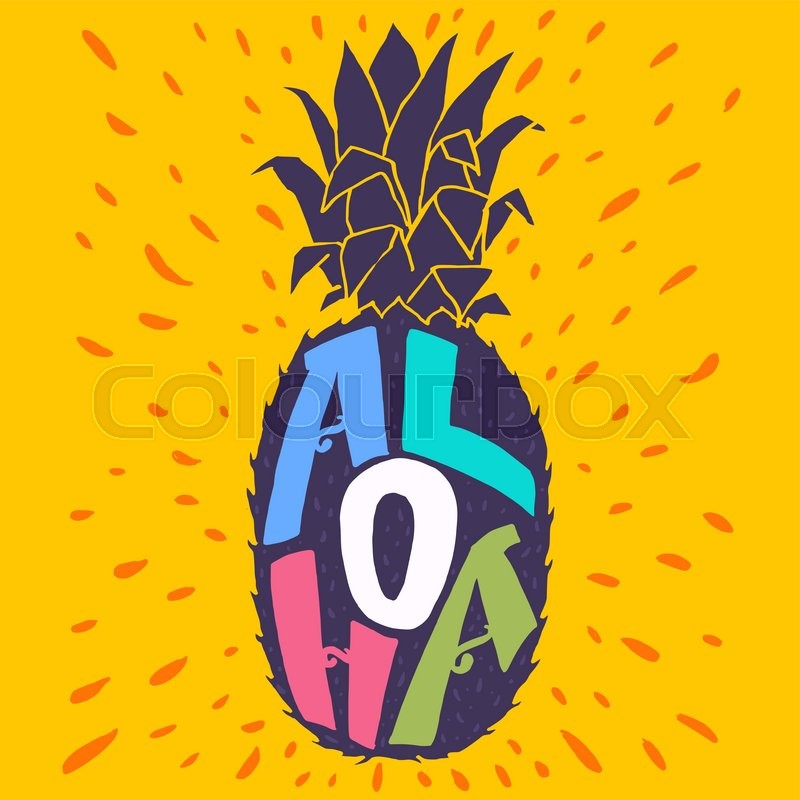 Pineapple Silhouette Vector