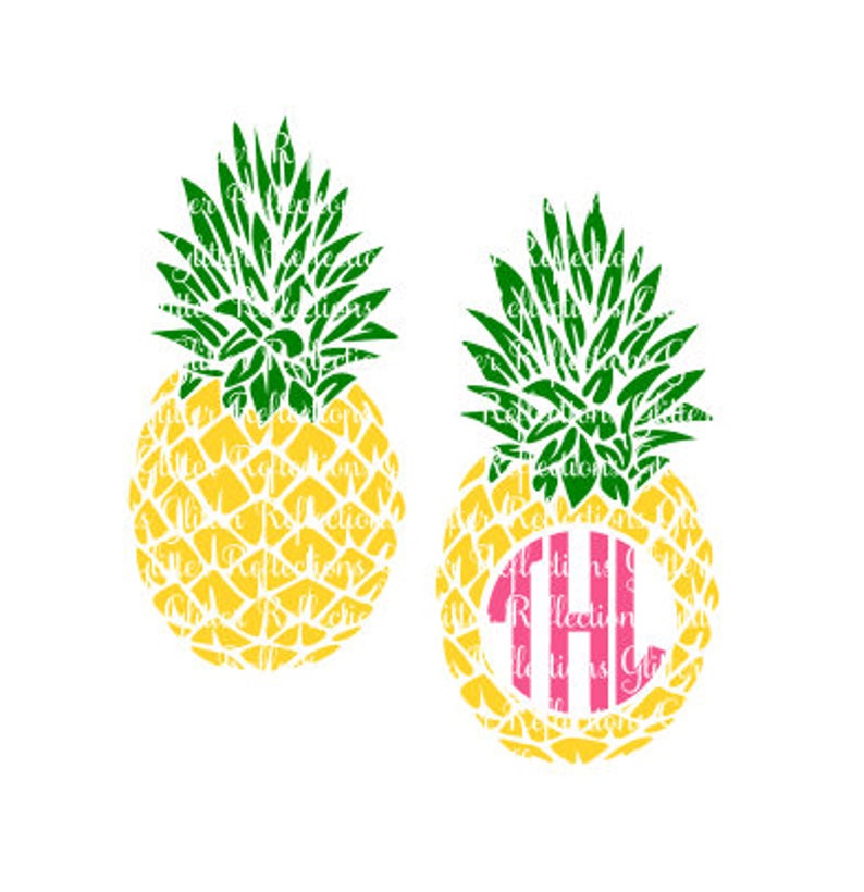 794x820 Pineapple Pineapple Monogram Pineapple Cricut Etsy