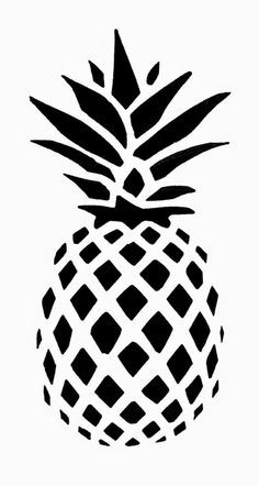 236x442 Free Pineapple Stencil Download Cricut Stencils, Stencil Art