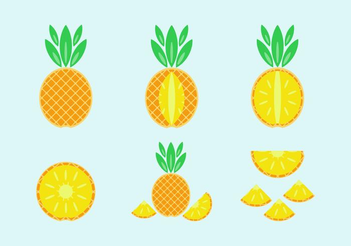 700x490 Pineapple Vector Pack