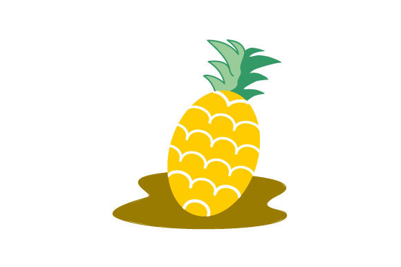 580x386 Pineapple Vector Illustration Graphic