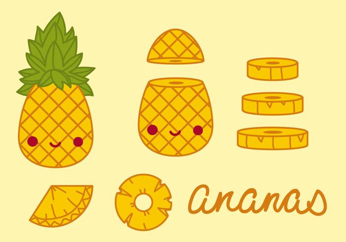 Ananas Pineapples Vector 700x490 Ananas Pineapples Vector
