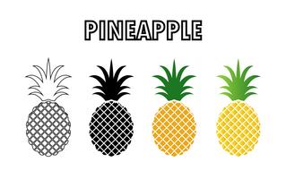 Pineapple Vector Black And White