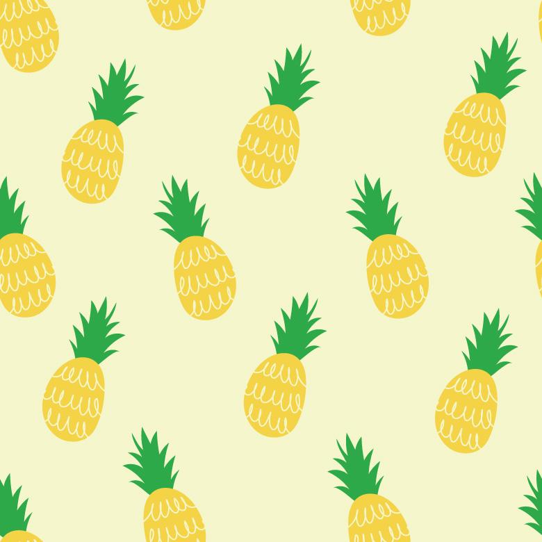 780x780 Pineapple Vector Pattern
