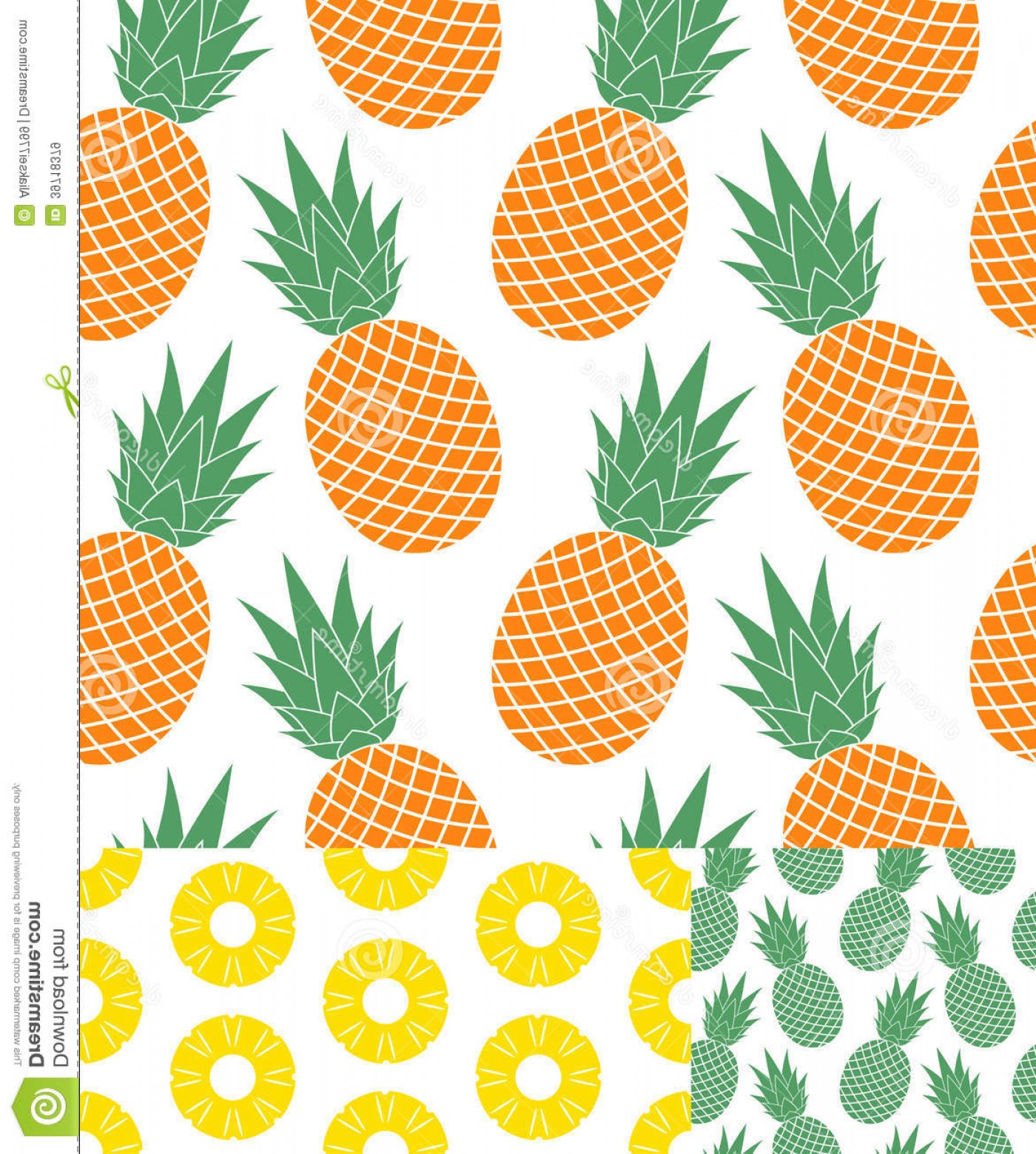 1400x1560 Pineapple Vector Pattern Catchsplace