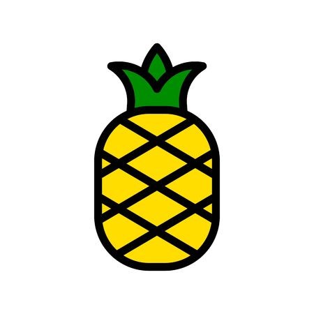 450x450 Pineapple Vector, Tropical Related Filled Design Icon Royalty