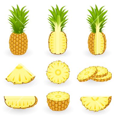 380x400 Pineapple Vector