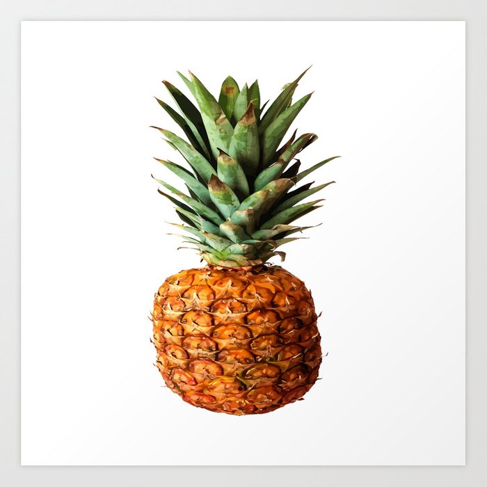 700x700 Pineapple Vector Art Print