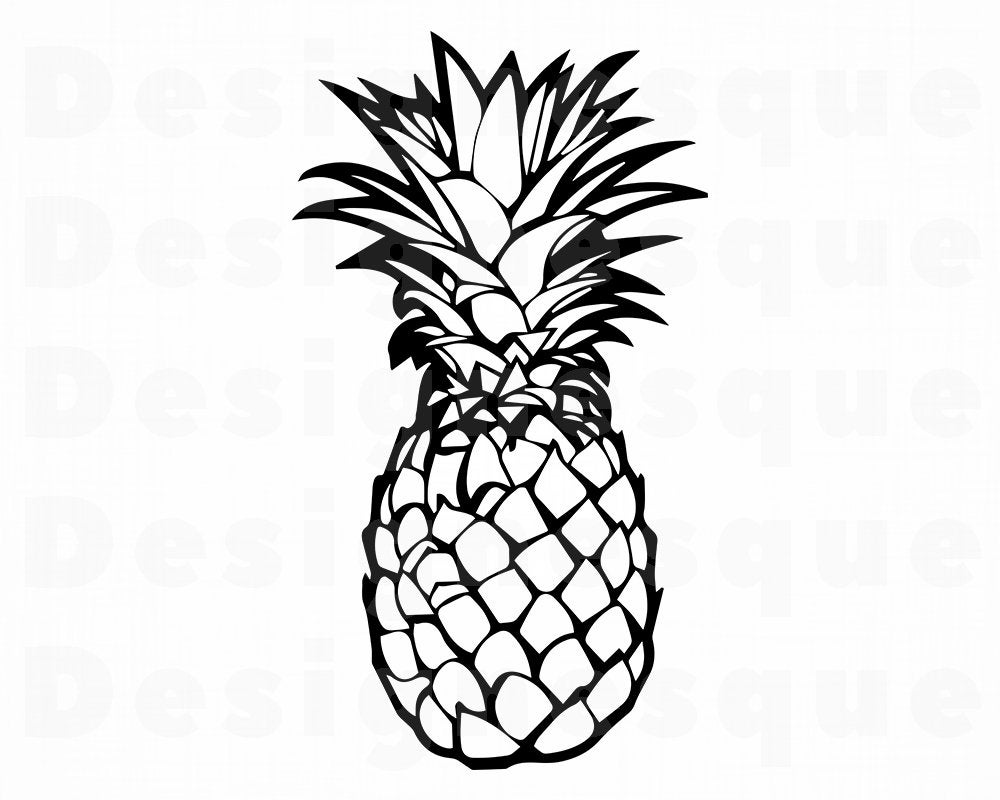 1000x800 Pineapple Outline Images