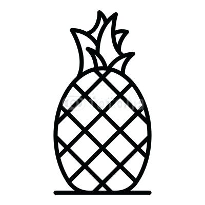 400x400 Outline Of A Pineapple