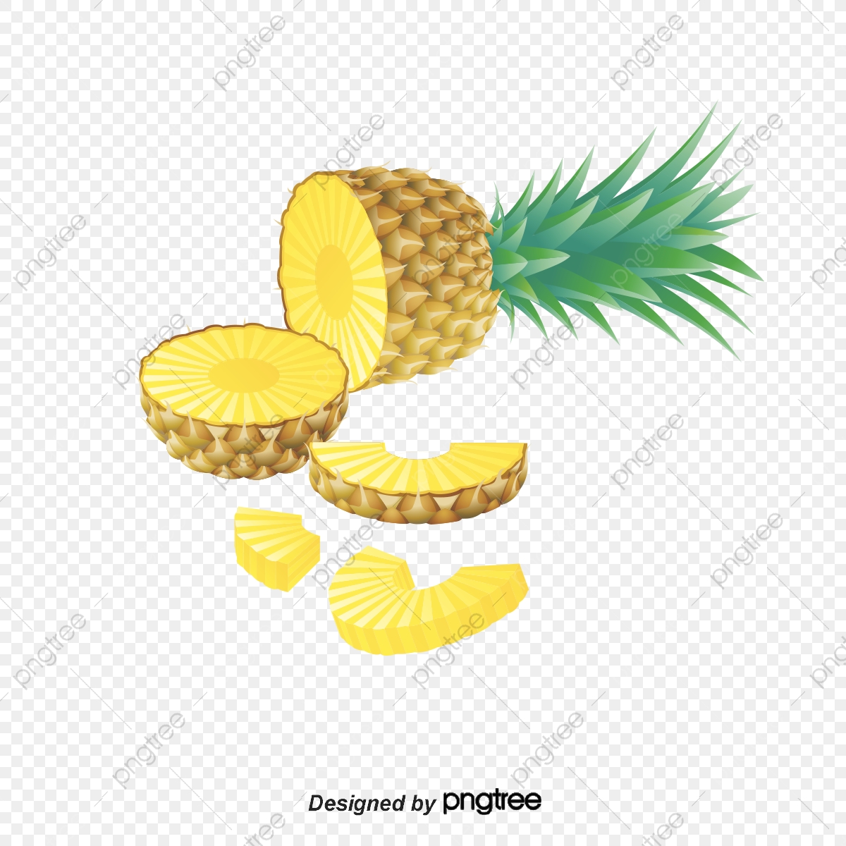1200x1200 Pineapple Vector Material Png, Food, Food, Vector Material Png