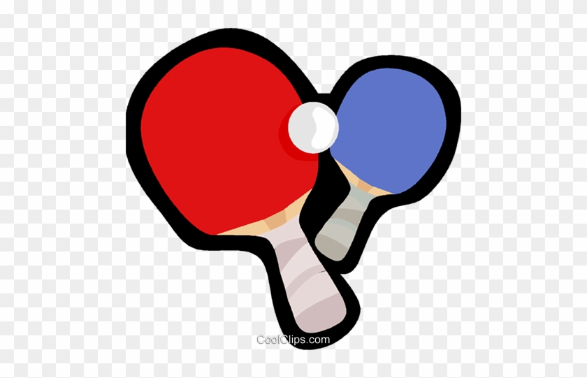 840x541 Ping Pong Paddles And Ball Royalty Free Vector Clip