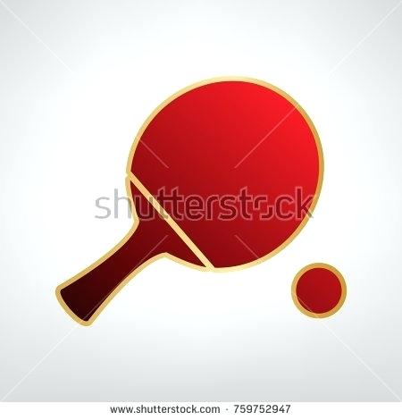 450x470 Gold Ping Pong Paddle Azear