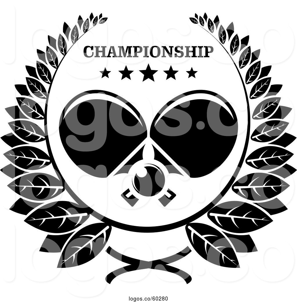 1024x1044 Logo Of Black And White Ping Pong Ball And Crossed Table Tennis