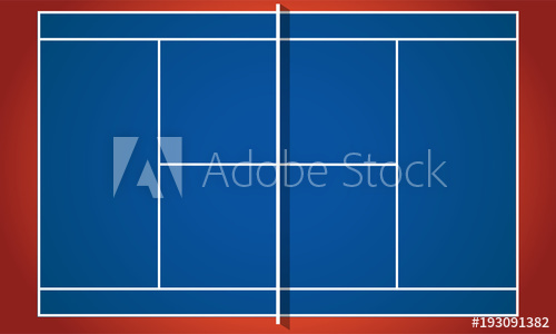 Ping Pong Table In Flat Design 500x300 Ping Pong Table In Flat Design