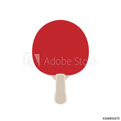 500x500 Ping Pong Paddle Tennis Vector Icon