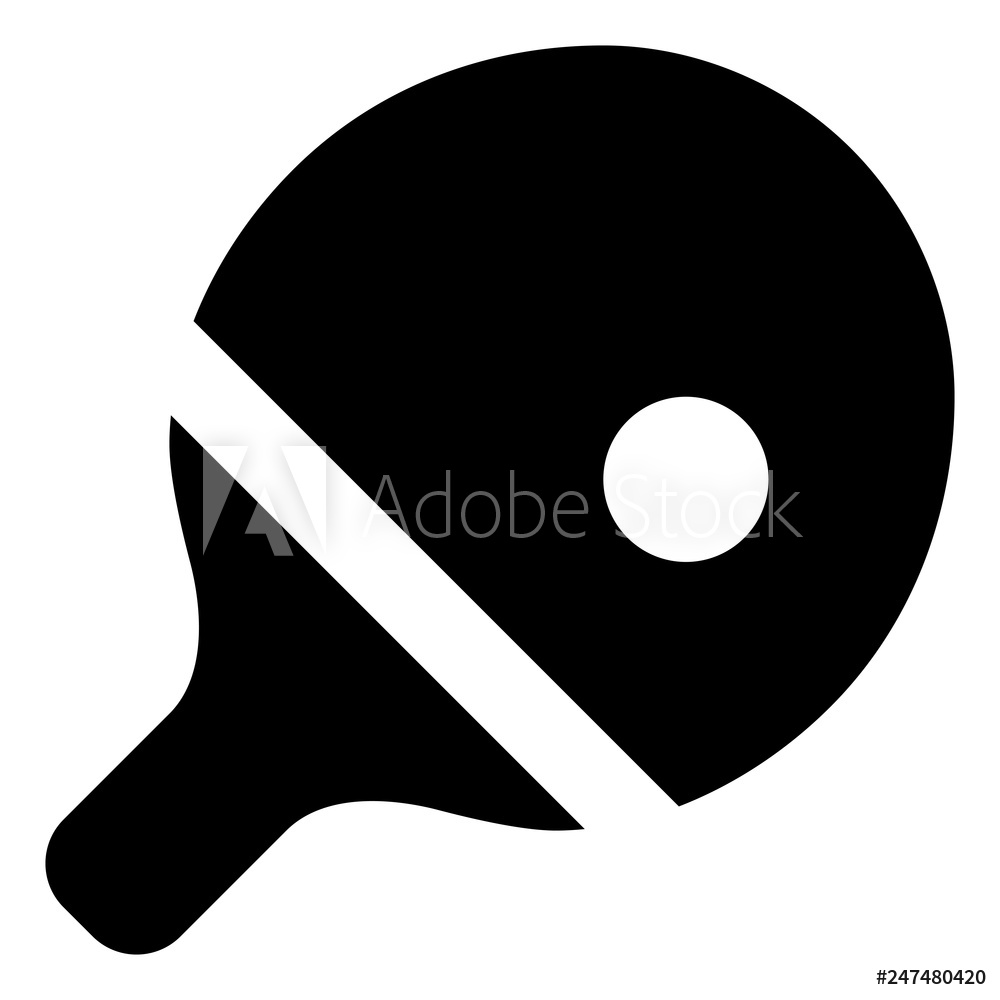 1000x1000 Photo Art Print Ping Pong Vector Icon Europosters